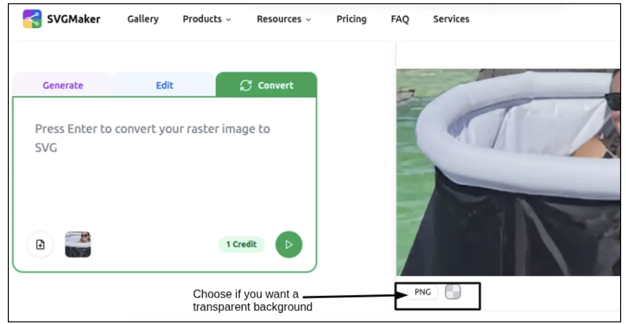 Step 2: Choose conversion settings in SVGmaker