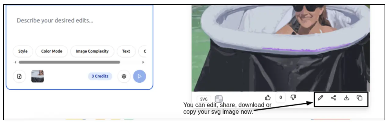 Step 4: Download the converted SVG file