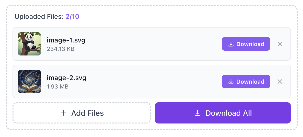 Download converted image step